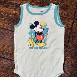 Disney Jumping Beans Mickey Sleeveless Onesie 12 Months